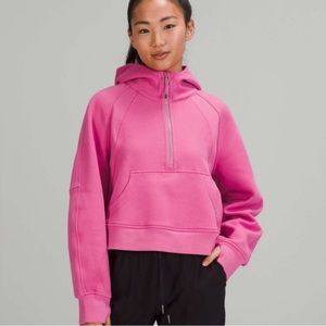 Lululemon Scuba quarter zip pink blossom